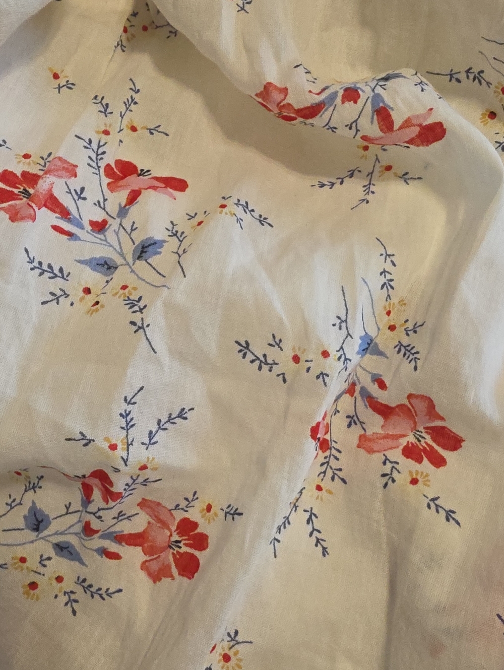 GAP X DOEN Floral MULTI  Midi Dress Short Sleeves WOMEN SIZE M NWOT - Picture 14 of 14